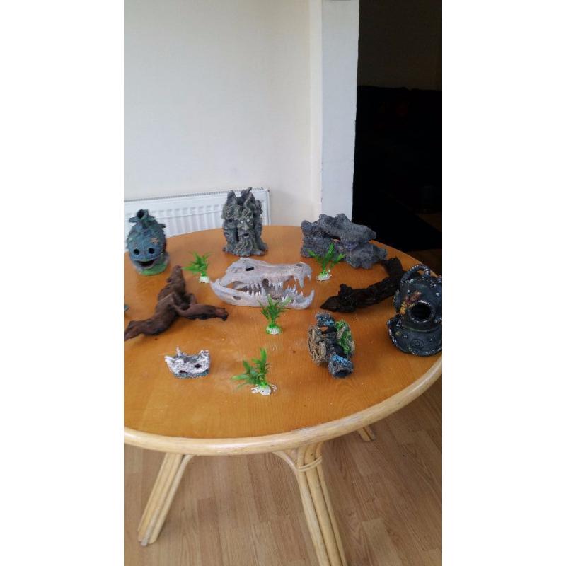 Large Ornaments and bog wood