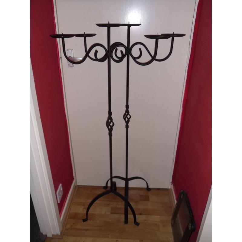 2 Cast Iron Candle Sticks!