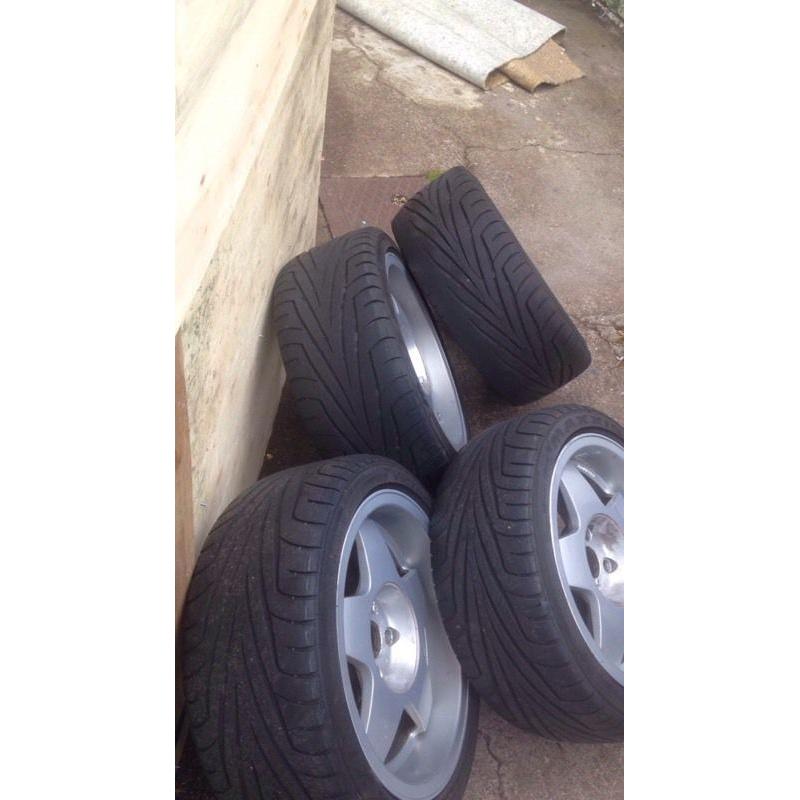 16" borbet deep dish alloys 4x100