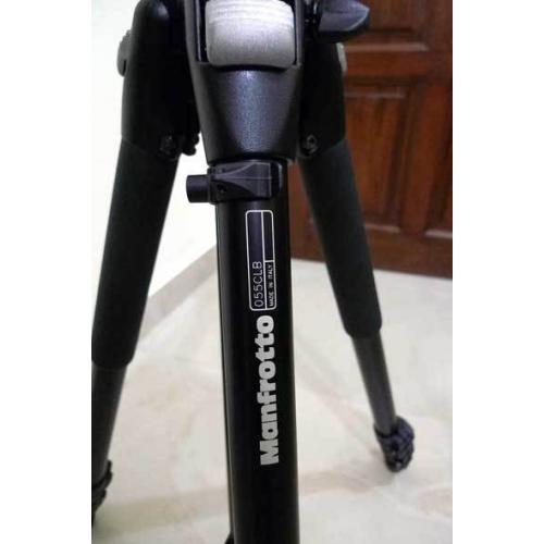 Manfrotto 055 CLB Quality Tripod + Manfrotto 128 RC Micro Fluid