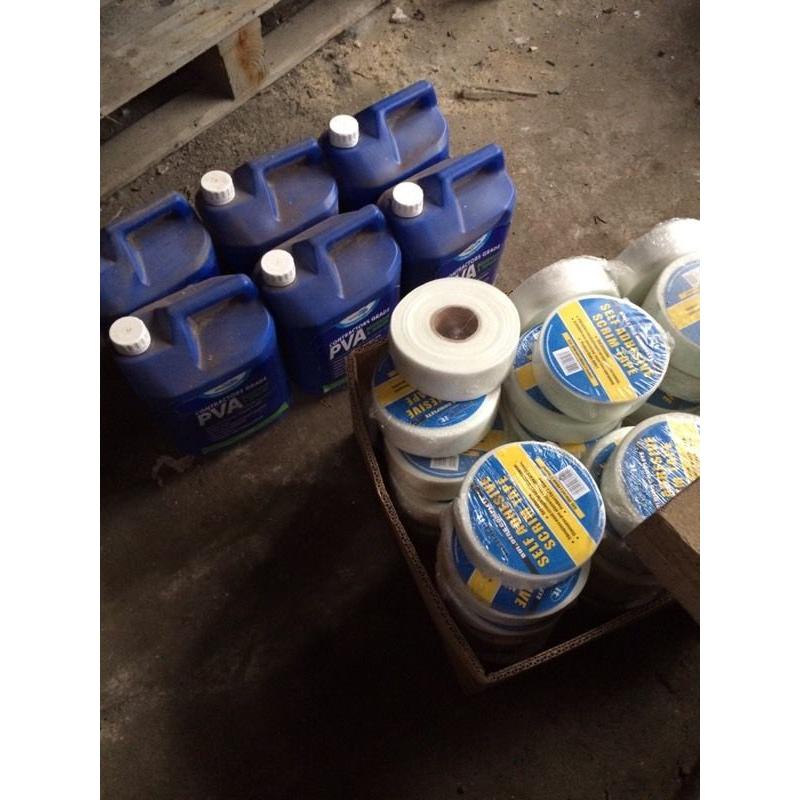 2 tubs PVA and 10 rolls of 2" scrim