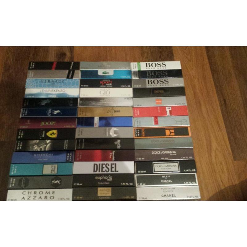 Hugo boss, Giorgio Armani, Lacoste, Gucci