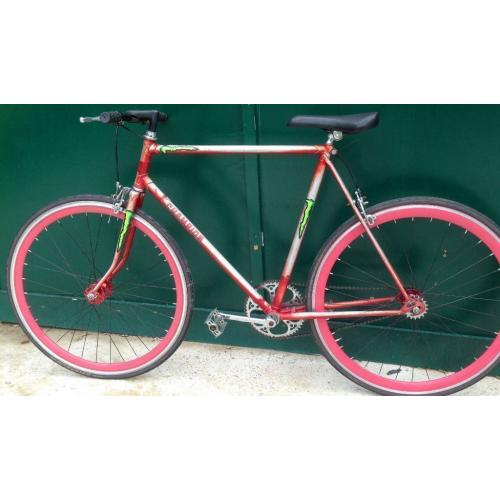 58cm Champion Single speed road bike free wheel /fixie fixgear flip flop hub wheels