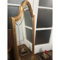 FREE DELIVERY ANTIQUE FRENCH MIRROR WALL HANGING GOLD/GILT MIRROR