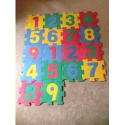 Alphabet and Number Foam Floor Puzzle