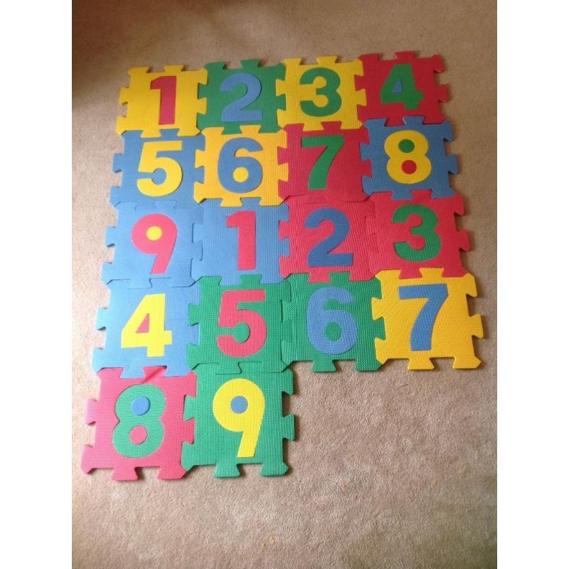 Alphabet and Number Foam Floor Puzzle