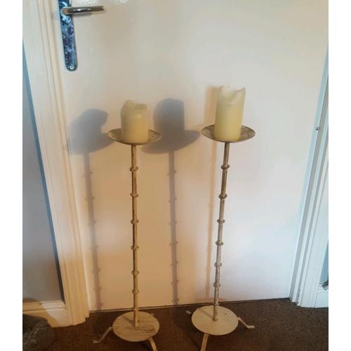 Candle sticks shabby chic