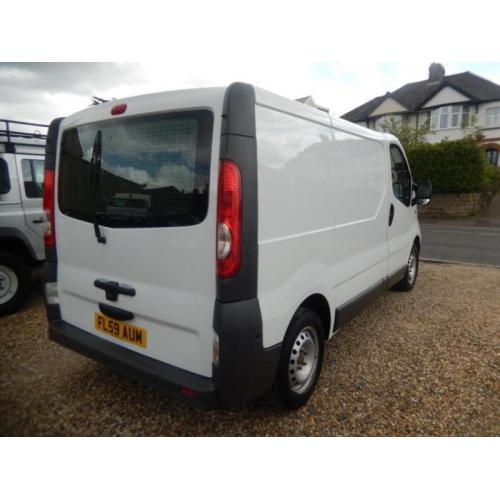 2009 59 VAUXHALL VIVARO 2.0 CDTI SWB 2900 REAR TAILGATE AND AIR CON 67252 MILES