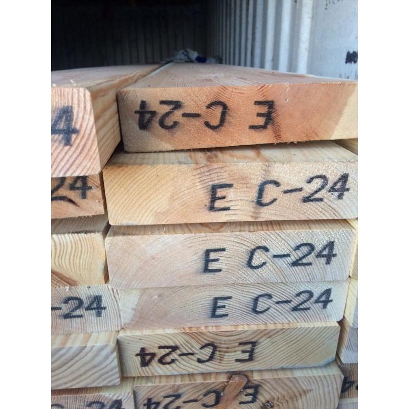 New timber c24 joists 8 X 2 X 18 ft