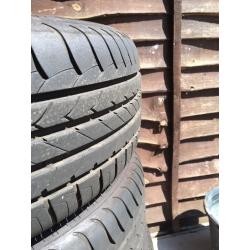 E90 BMW 3 Series 16" Alloy wheels, GREAT RUNFLAT TYRES