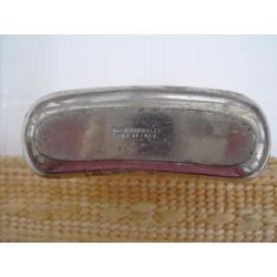 Antique Hip Flask G & J.W. HAWKSLEY SHEFFIELD