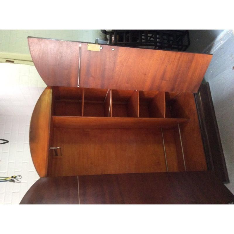 Small vintage lockable wardrobe