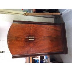 Small vintage lockable wardrobe