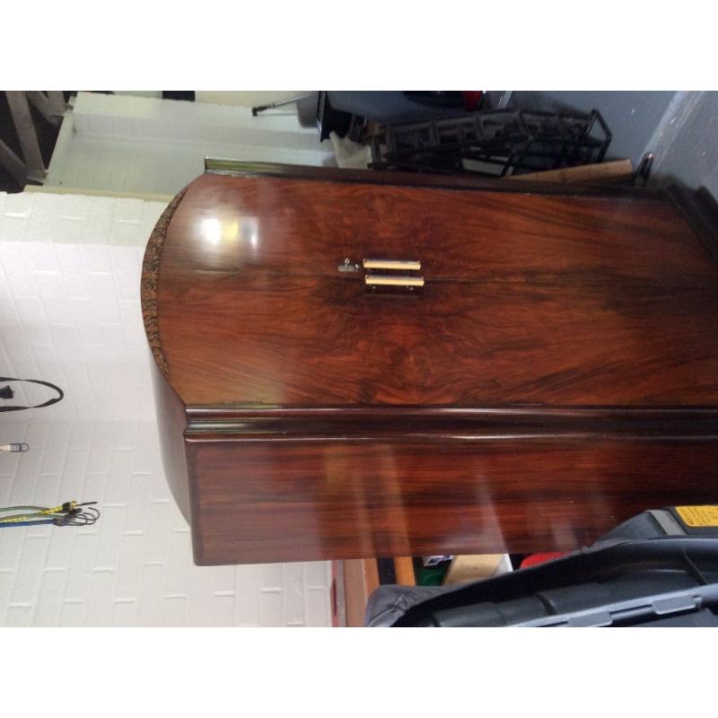 Small vintage lockable wardrobe