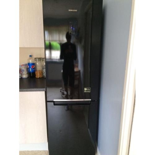 Samsung black fridge freezer