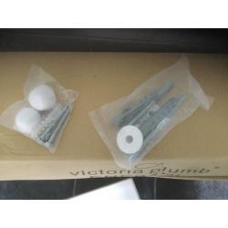 Brand New Victoria Plumb bathroom Sink and Pedestal