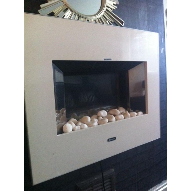 White fire place
