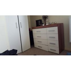 Wardrobe, Chest of Drawers and 2 Bedside Tables