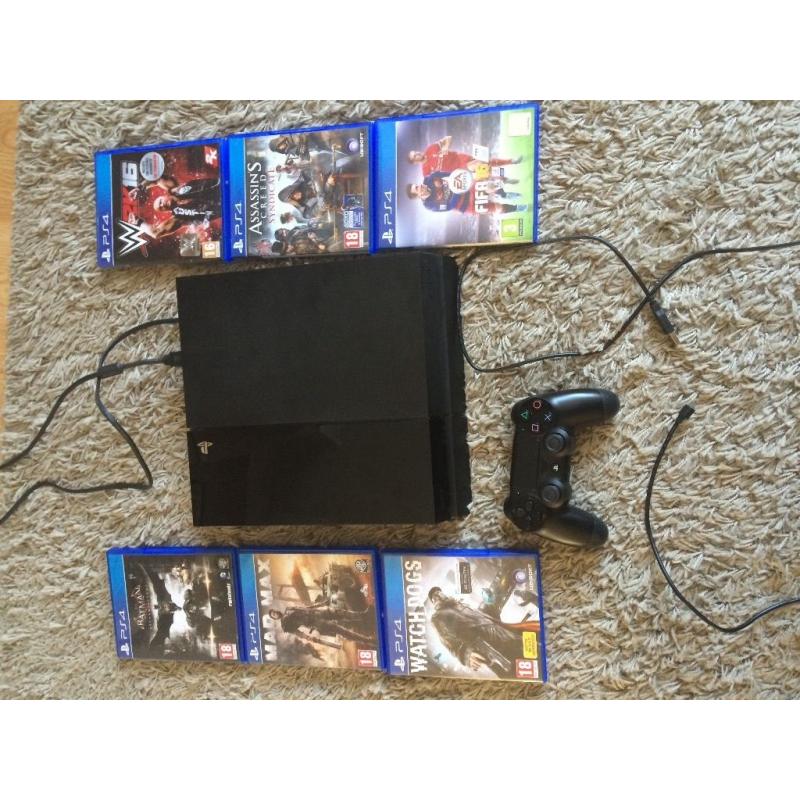 Ps4 mint with 6 games !
