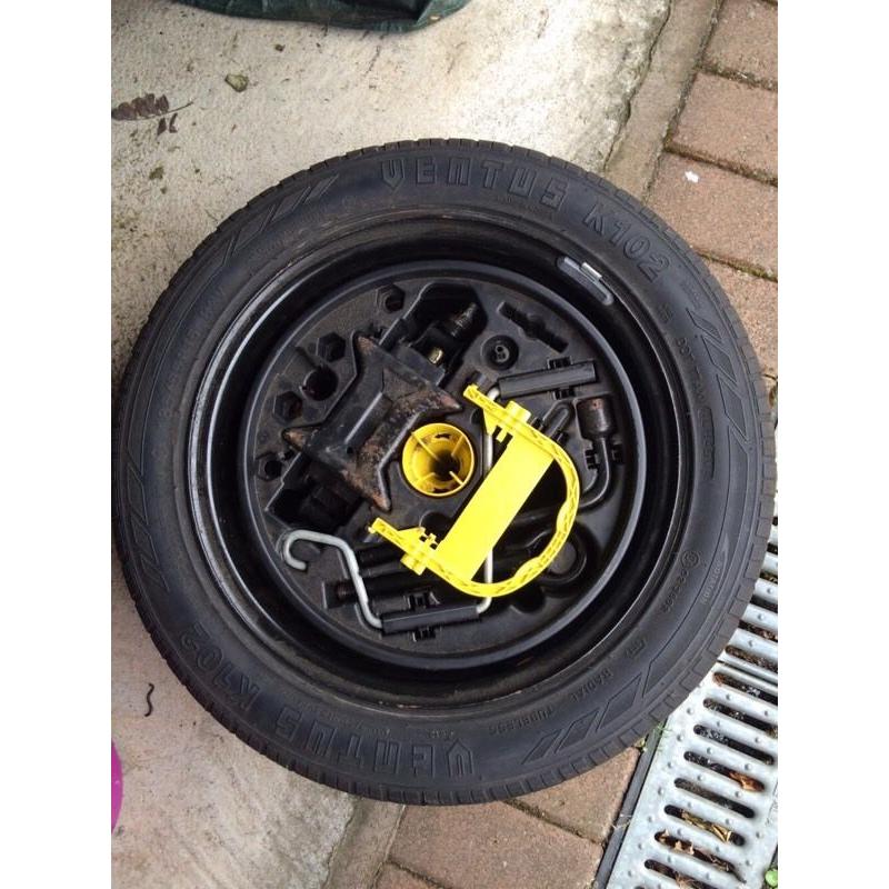 Spare wheel and tyre Renault clio