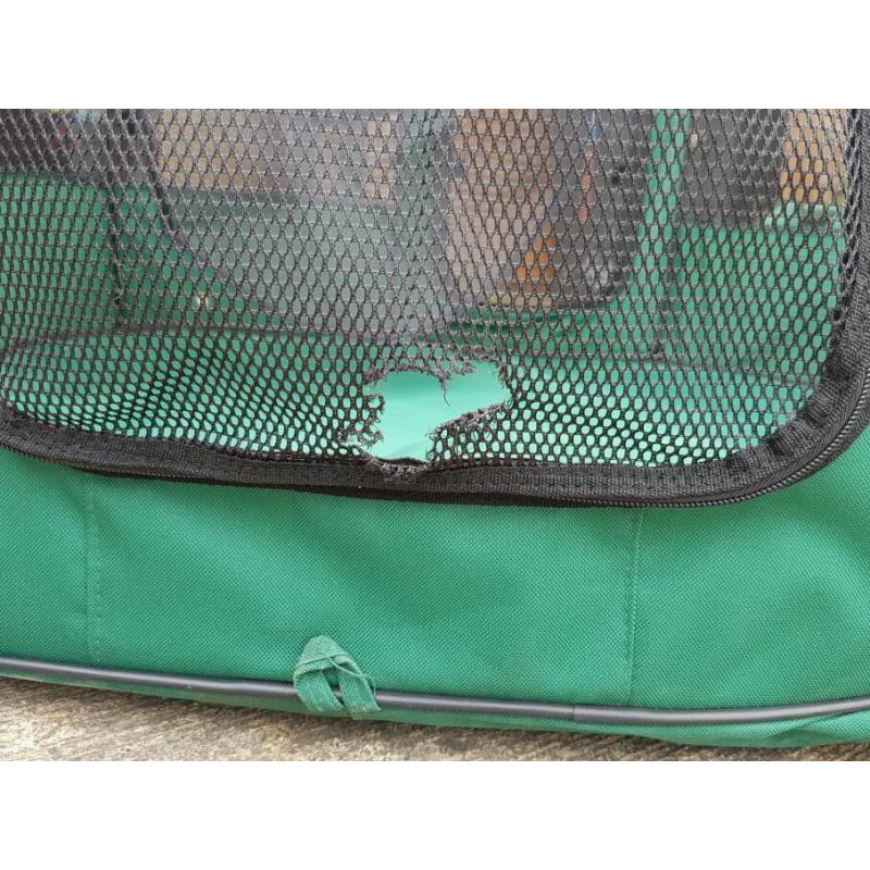 Canvas foldable puppy pen