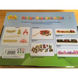 Wooden rail track bridge expansion set-Bigjigs Rail