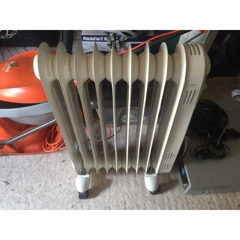 Oil heater radiator