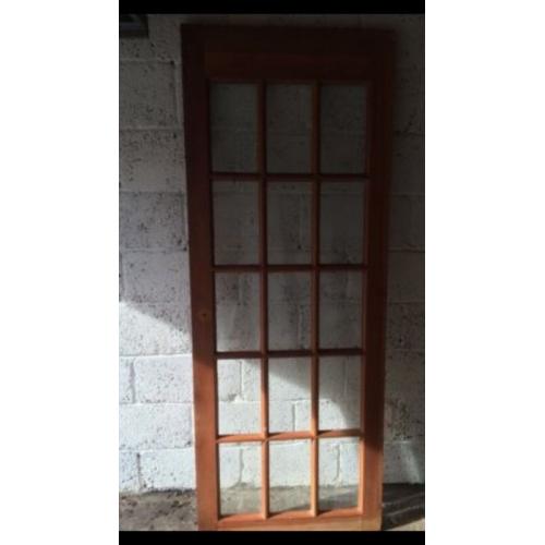 Wood and Glass Door