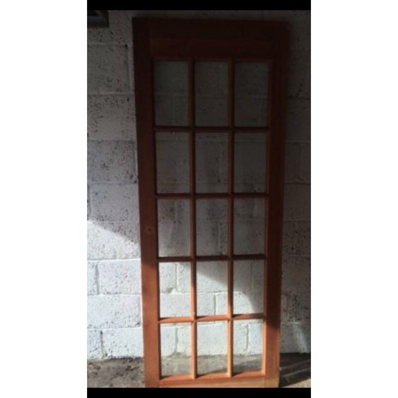Wood and Glass Door