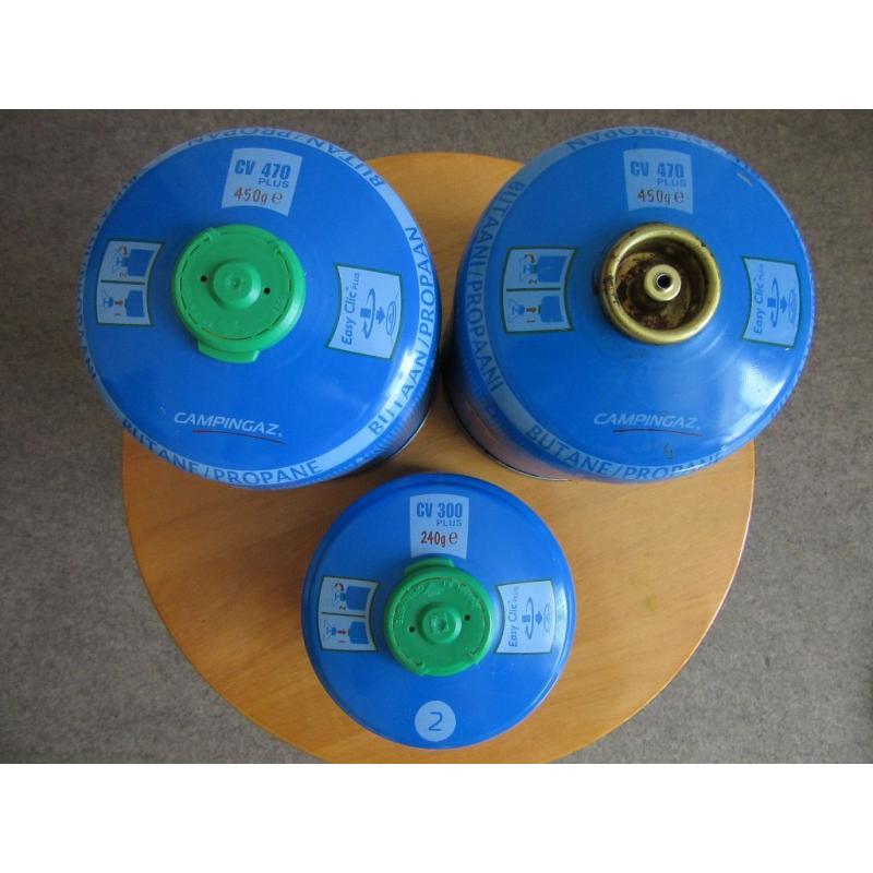 Campingaz butane/propane bottles CV470 450g, CV300 240g