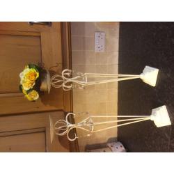 8x tall centerpiece/candle holders wedding