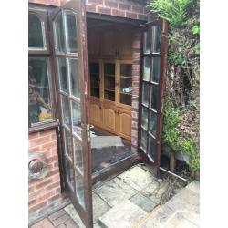 French doors Wooden