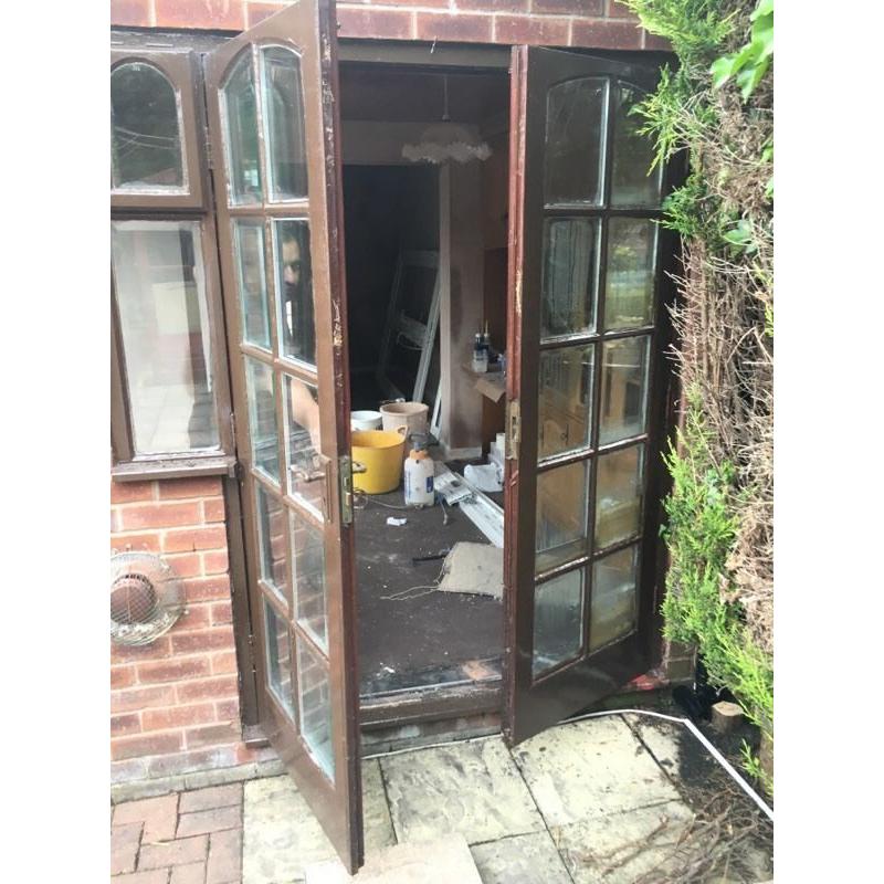 French doors Wooden
