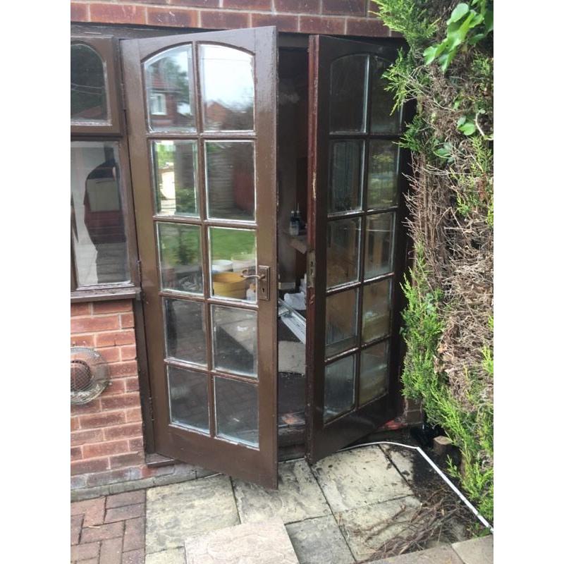 French doors Wooden