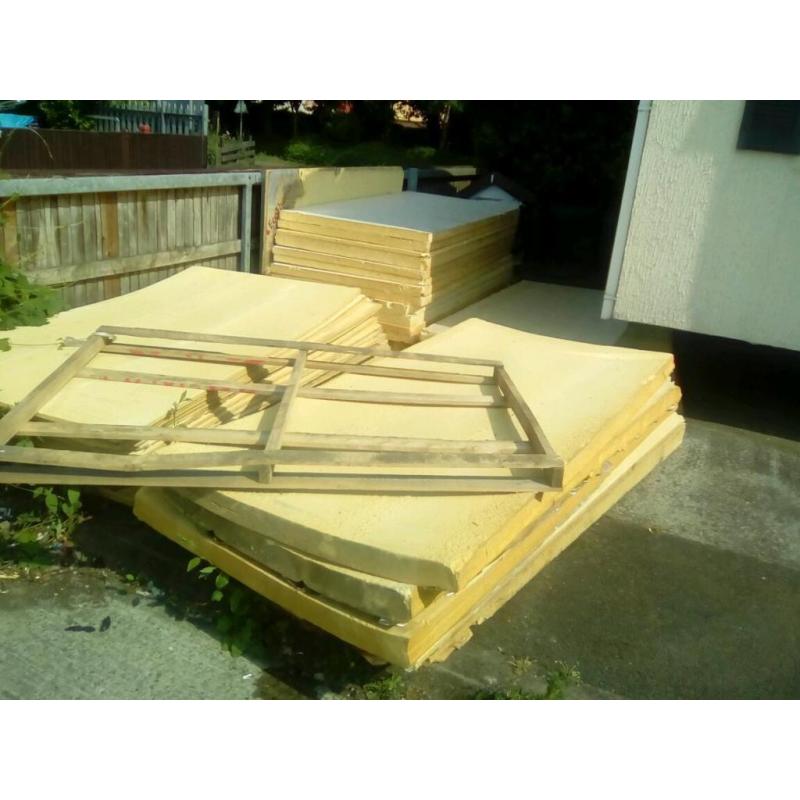 Insulation boards various sizes non foil
