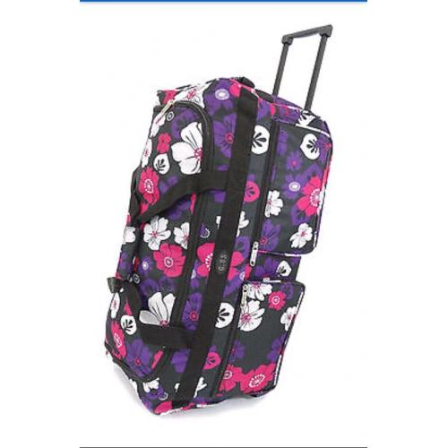 Travel holdall with wheels 30 " upright, 14 " wide and 11 " deep