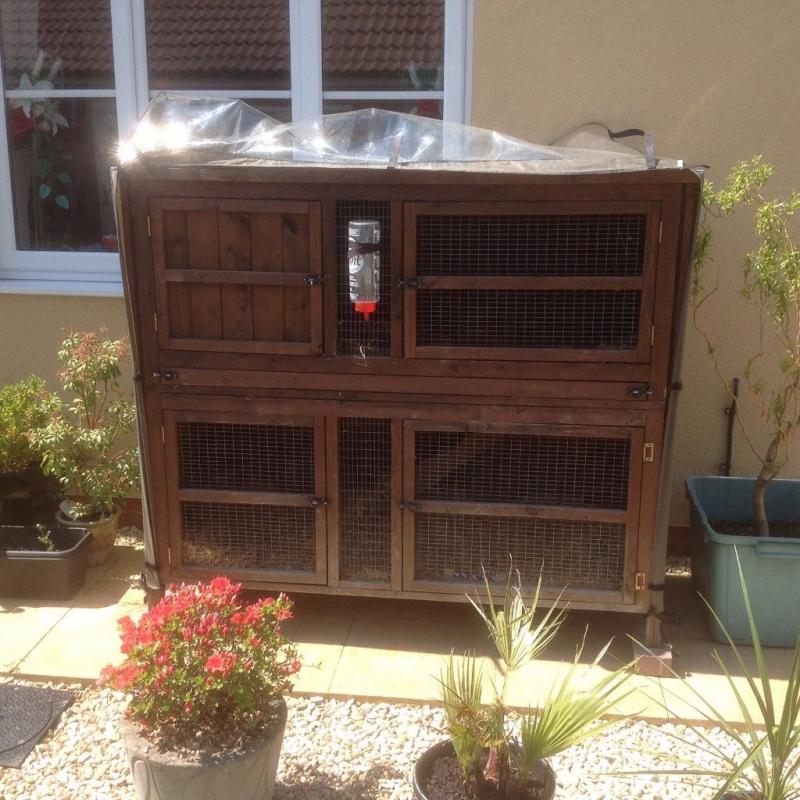 5 foot Large Rabbit Hutch