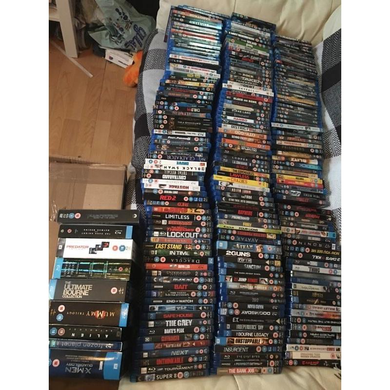 OVER 230 BLU RAY FILMS JOB LOT