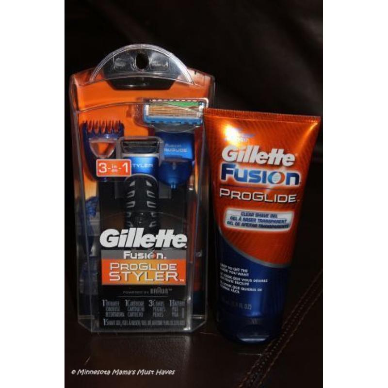 Brand new unpacked Gillette Fusion ProGlide Styler 3-in-1 + Shaving Gel ****Bonus pack****