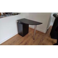 Manicure Technicians Table Station Nail Bar in Black Matt /Ref: 1503