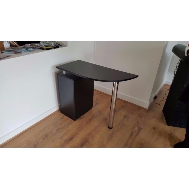 Manicure Technicians Table Station Nail Bar in Black Matt /Ref: 1503