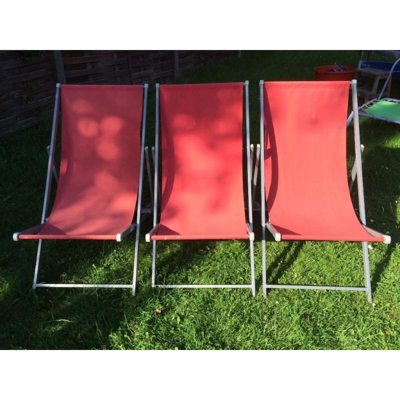 Deck Chairs x 3