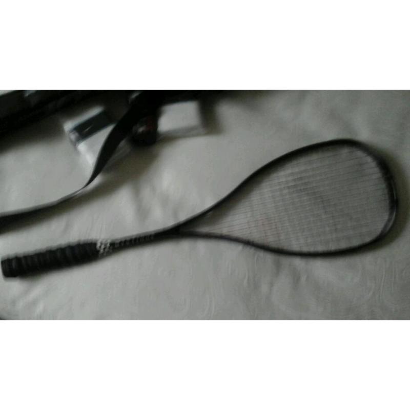 Slazenger squash racket mystic 460 + cover + 2pairs nike wrist bands and squash balls