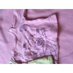 Baby girl pyjama and t shirt bundle