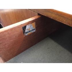 Vintage retro teak long sideboard by Avalon 1970s 80" or 203 cm