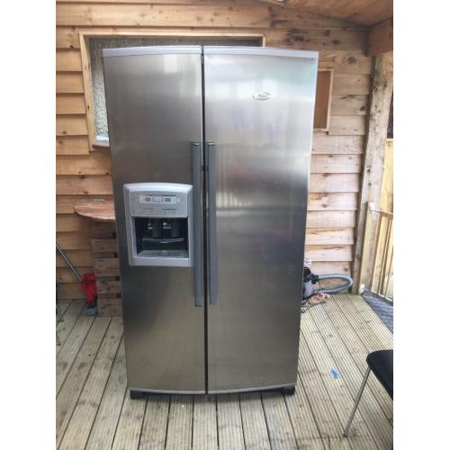 Whirlpool American fridge freezer