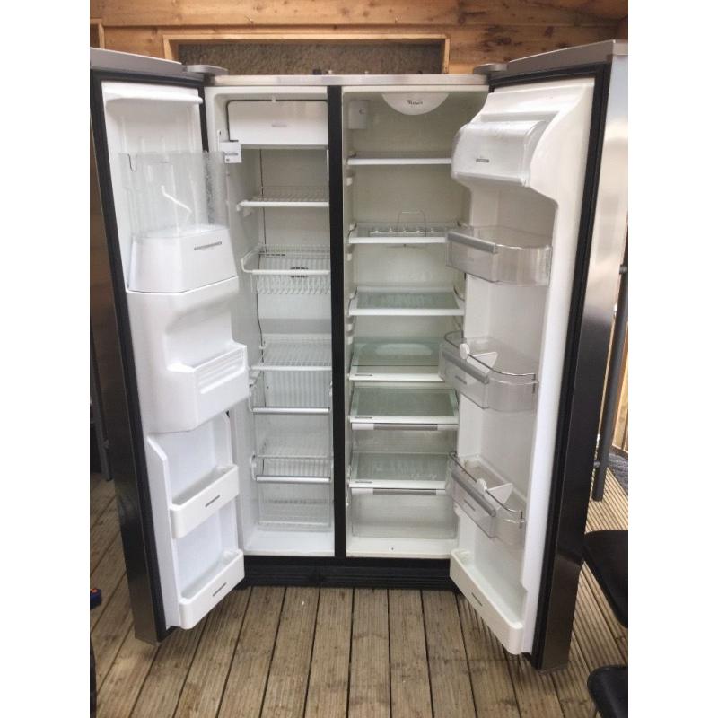 Whirlpool American fridge freezer