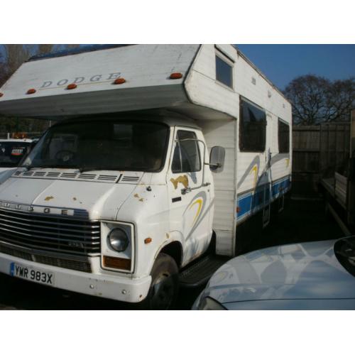 1982 Dodge 50 Motor Caravan in need of restoration
