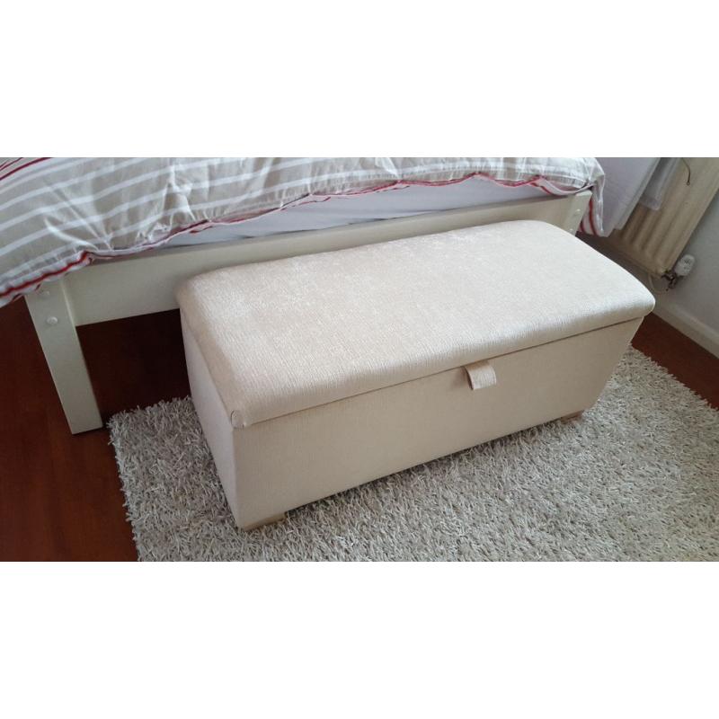 BRAND NEW OTTOMAN with Lined Storage available in CREAM, BROWN, GREY & CHARCOAL **CAN DELIVER**