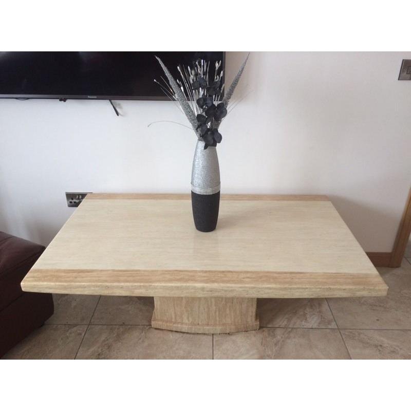 Large marble coffee table